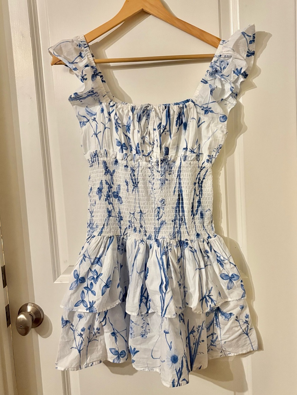 H&M White & Blue Floral Dress / S / NWT